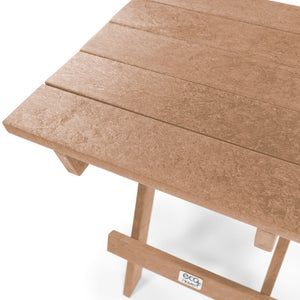 English Elm Riverstone Recycled Hdpe Folding Outdoor Bistro Table Weatherproof Patio Balcony Teak B2745P409700