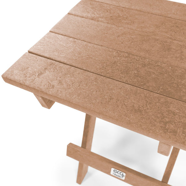 English Elm Riverstone Recycled Hdpe Folding Outdoor Bistro Table Weatherproof Patio Balcony Teak B2745P409700