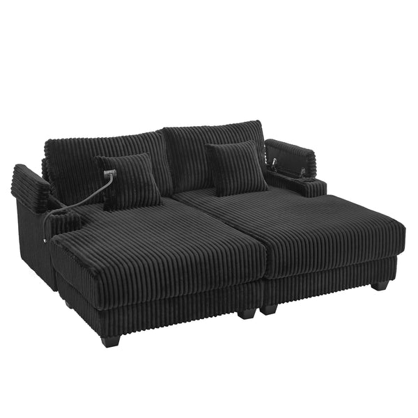 English Elm Swivel Barrel Accent Chair Chenille Tufted Round Club Seat for Living Room Lounge Black N719S002270B