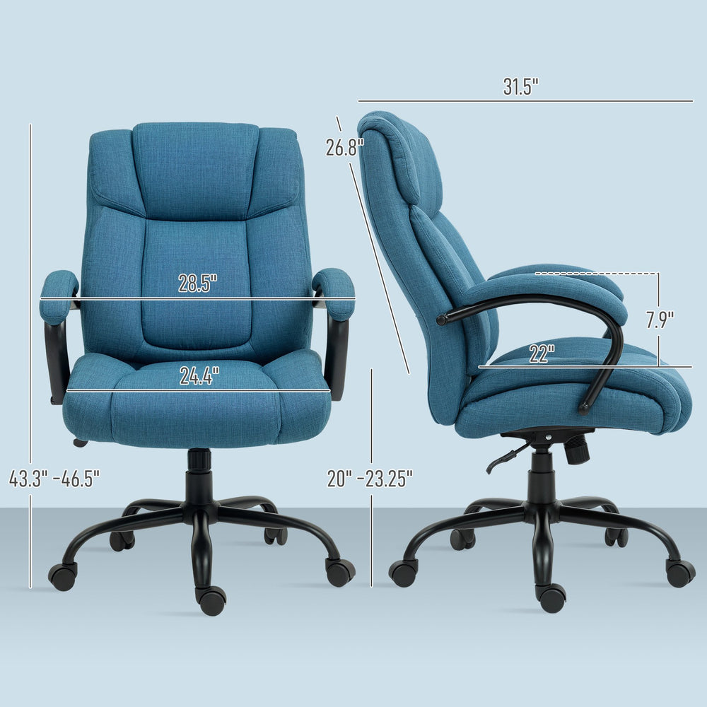 English Elm 7-point Vibrating Massage Chair High Back Pu Leather Recliner with Footrest for Home Office T3971P409905