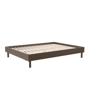 English Elm Upholstered Canvas and Oak Veneer Headboard for Modern Minimalist Bedroom Decor B2733P436556
