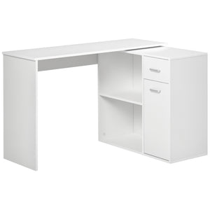 English Elm Rotating Corner Workstation with Hutch Shelving and Farmhouse X-frame Base T3971P470632