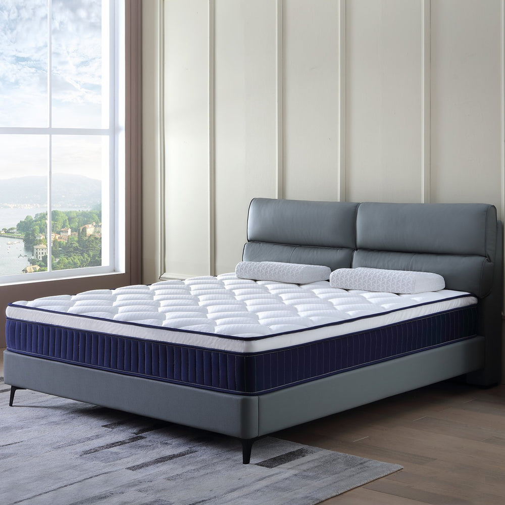 English Elm Cool Gel Memory Foam Pocket Spring Hybrid Mattress Medium Firm Sleep Support W3203P293169