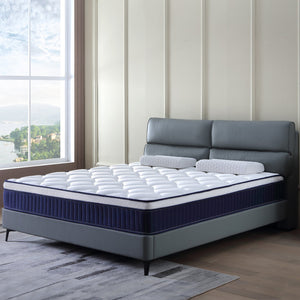 English Elm Twinxl Gel Memory Foam Hybrid Mattress Pocket Coils Medium Firm Sleep Support W3203P336679