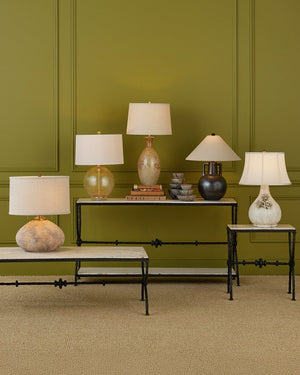 Currey & Company Stellata Table Lamp - Unique Crystallized Design With Rich Speckles For Elegant Home Décor Accent Ivory Ceramic 6000-1037-currey-company