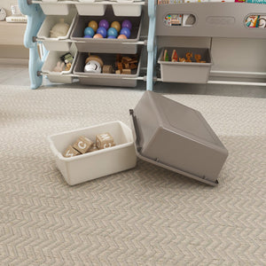 English Elm Kids Toy Storage Organizer with 12 Bins, Space-Saving Non-Toxic Cabinet for Neat Playroom Storage Blue W509P288472