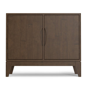 English Elm Harper Solid Wood Buffet with Tapered Legs and Notched Pulls for Dining Rooms B136P439007