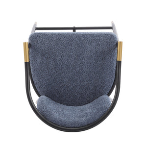 English Elm Christopher Knight Home® - 26" Upholstered Counter Stool Set of 2 with Bouclé Fabric and Iron Frame, Contemporary Comfort and Style Gold+Black,Navy Blue N771P288863U