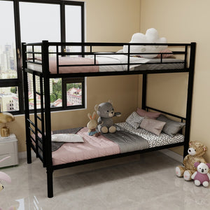English Elm Twin Metal Bunk Bed For Kids - Space-Saving, Durable, Convertible, Safety-First Design, Easy Assembly W1935P279723-GIGA