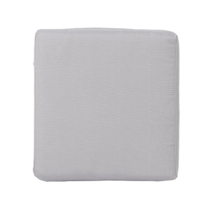 English Elm Christopher Knight Home® - SANTA modern SANTA ROSA 16 Grey+Silver PE Rattan Patio Ottoman with Iron Frame and Waterproof Fabric Cushion (17.5x13.75) 62570.00GRY