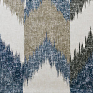 JLA Home INK+IVY - Cotton INK+IVY Alpine Shower Curtain — 200TC Broken Chevron in Blues & Taupe, Soft, Machine-Washable II70-541