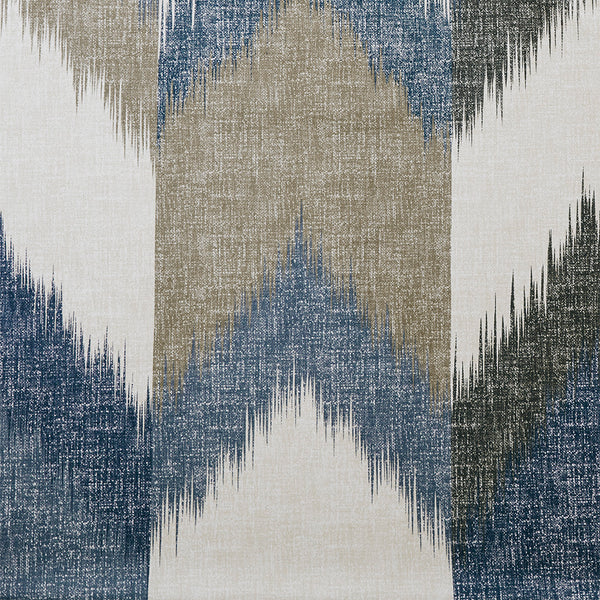 JLA Home INK+IVY - Cotton INK+IVY Alpine Shower Curtain — 200TC Broken Chevron in Blues & Taupe, Soft, Machine-Washable II70-541