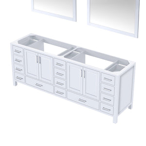 English Elm White Double Bath Vanity Set With Mirrors - 84" Wide Elegant Storage Solution For Modern Bathrooms B2731S00563-GIGA