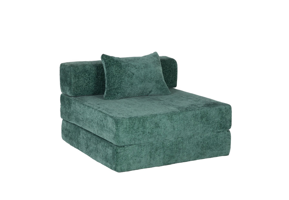 English Elm Compression Sofa: Versatile Chenille Floor Bed, No Assembly, Modular Design For Small Spaces & Guests W3723P345644