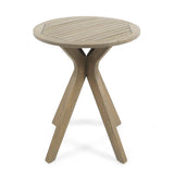 Christopher Knight Home® - Noble House - Stamford Outdoor Round Acacia Wood Bistro Table with X Legs