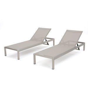 English Elm Christopher Knight Home® - Cape Coral Kd Chaise Lounge Set – Stylish Outdoor Comfort With Adjustable Positions & Wheels 57592.00MP2