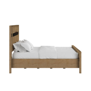 A.R.T. Furniture Loft Woven Panel Bed - Bold Contemporary Design With Natural And Black Jute Rope For Unique Style Brown Material(S), Poplar,Rubberwood,Jute 335136-1911