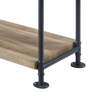English Elm Mankato 3-Shelf Oak and Sandy Black Bookshelf — Easy Assembly, Versatile Storage for Books & Decor B062S00454