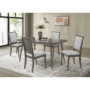 English Elm Perkins Sculptural Okume Veneer Dining Table with Tapered Legs for Family Gatherings B062P447963