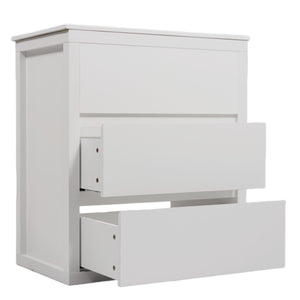 English Elm Christopher Knight Home® - 60" Double Sinks Bathroom Vanity Set with Two Ceramic Basins, Soft-Close Drawers, Sleek Handle-Free Design White N817P280550W