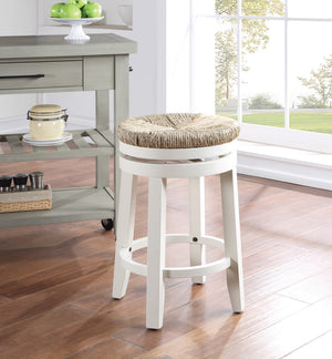 OSP Home Furnishings 26" Swivel Stool  - Set of 2 White