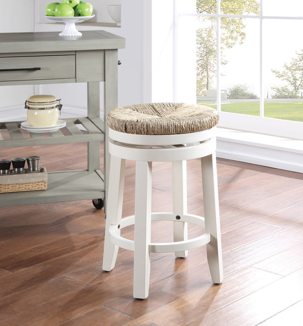 OSP Home Furnishings 26" Swivel Stool  - Set of 2 White