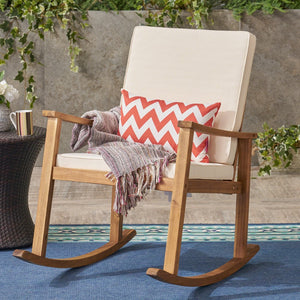 Christopher Knight Home® - Noble House - Candel Outdoor Acacia Wood Rocking Chair