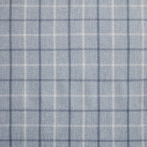 JLA Home Madison Park - Plaid Thermal Fleece Lined Curtain Panel — Heavyweight Plaid Insulating Drapery for Cozy, Filtered Light Denim Blue MP40-8740