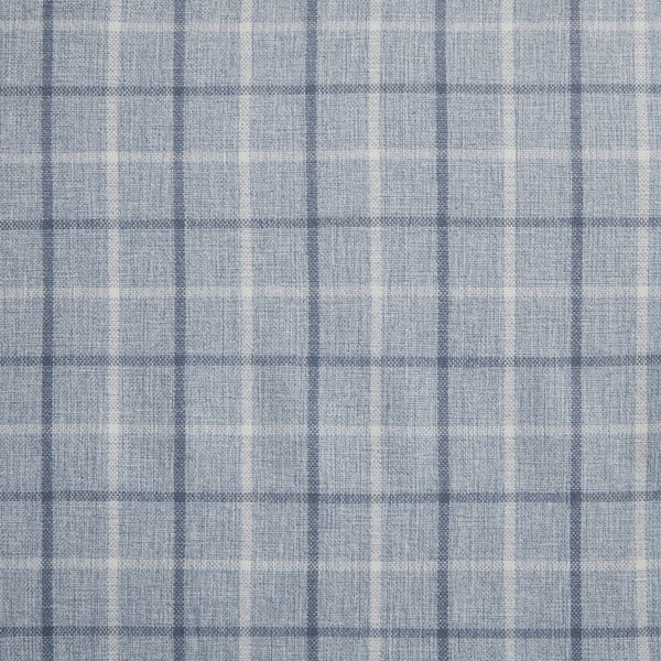 JLA Home Madison Park - Plaid Thermal Fleece Lined Curtain Panel — Heavyweight Plaid Insulating Drapery for Cozy, Filtered Light Denim Blue MP40-8740