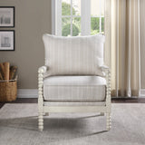 OSP Home Furnishings Camila Spindle Chair  Linen