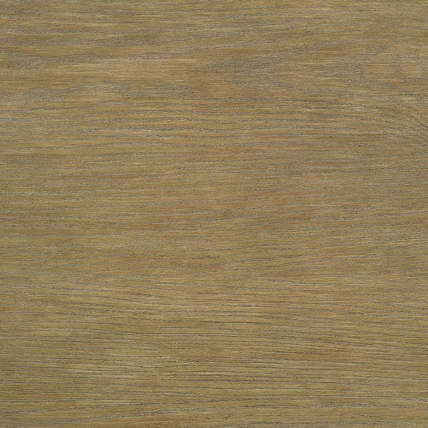 English Elm Benson Sand Wash Extension Dining Table with Removable Leaf, Rounded Corners & Antique Brass Stretcher B062P374100