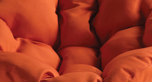 OSP Home Furnishings Papasan Chair Orange