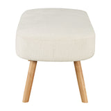 OSP Home Furnishings Cameron Bench White/Natural