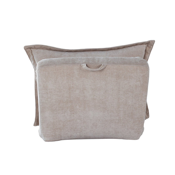 English Elm Convertible Floor Sofa Bed: Stylish, Space-Saving Chair With Adjustable Backrest & Soft Pillows W3422P364822
