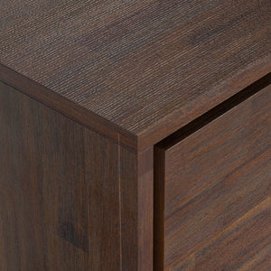 English Elm Lowry 72" Tv Media Stand - Rustic Acacia Wood With Distressed Finish And Concealed Storage Solutions B136P158886