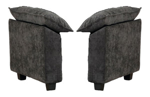 English Elm Cloud Modular Sectional Armrest Unit Chenille Upholstered Cozy Living Room Lounge Piece W1143P378696