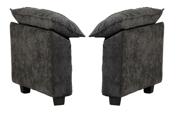English Elm Cloud Modular Sectional Armrest Unit Chenille Upholstered Cozy Living Room Lounge Piece W1143P378696