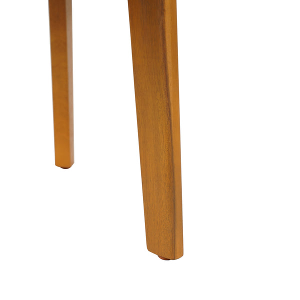 English Elm Christopher Knight Home® - Acacia Teak Round Outdoor Side Table with Slat Panel Top, Weather-Resistant Acacia Wood Design N776P286009T