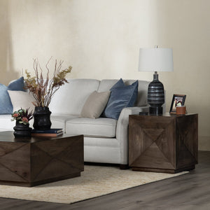 Crestview Collection Transitional Square End Table In Solid Mango Wood - Modern Accent Furniture For Any Space Brown Solid Wood Cvfnr4818