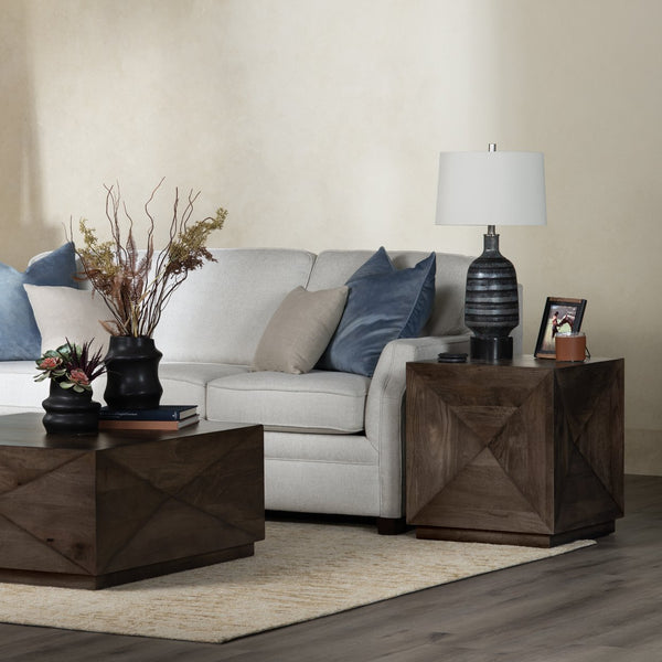 Crestview Collection Transitional Square End Table In Solid Mango Wood - Modern Accent Furniture For Any Space Brown Solid Wood Cvfnr4818