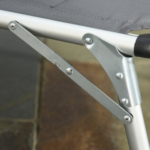 English Elm Outsunny Foldable Chaise Lounge Chair - 5-Position Recliner With Padded Comfort For Beach & Patio W2225P174386-GIGA