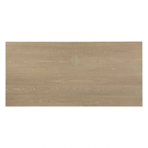 English Elm Christopher Knight Home® - 82 Lowell Pedestal Dining Table Solid Wood Rectangular 82-inch Seating for 6-8 Elegant Gatherings Light Natural N771P361468A