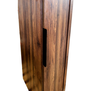 English Elm Kitchen Pantry Cabinet Freestanding Melamine Storage with Shelves for Dining Room Walnut W331P435939