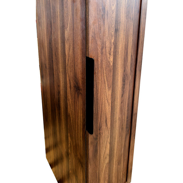 English Elm Kitchen Pantry Cabinet Freestanding Melamine Storage with Shelves for Dining Room Walnut W331P435939
