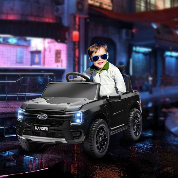 English Elm Qaba Kids Electric Dirt Bike 6v Battery Powered Ride on with Training Wheels Ages 3 to 8 Black W2225P249906