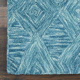 Nourison Linked LNK01 Handmade Hand Tufted Borderless Design Indoor Only Modern Coastal, Nautical & Beach Rug Marine, Marine 100% Wool 99446384140