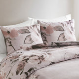 Madison Park Neko Shabby Chic 3 Piece Floral Printed Duvet Cover Set MP12-8318 Lilac