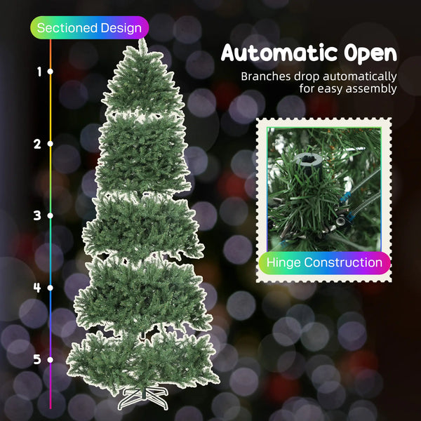English Elm 9ft Prelit Bell Shaped Christmas Tree with 1004 Full Spectrum Leds and Music Sync T3971P412431