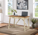 OSP Home Furnishings Milford Rustic Writing Desk Antique White