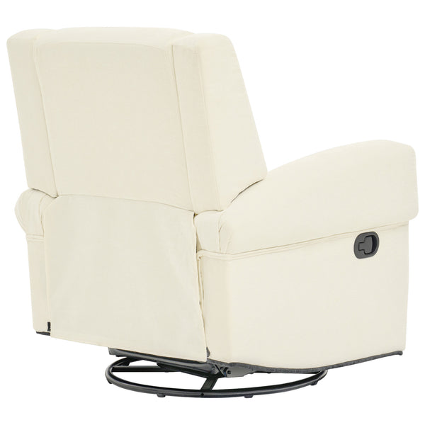 English Elm Manual Swivel Rocker Recliner Chair Plush Chenille Upholstery Nursery Living Room N763P363524K